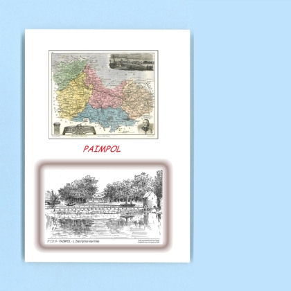 Cartes Postales impression Noir avec dpartement sur la ville de PAIMPOL Titre : l inscription maritime