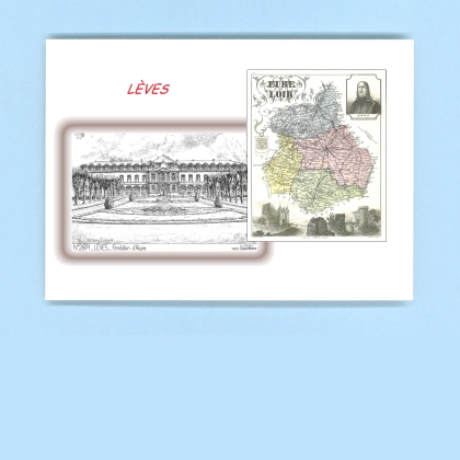 Cartes Postales impression Noir avec dpartement sur la ville de LEVES Titre : fondation d aligre