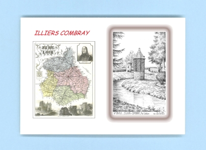 Cartes Postales impression Noir avec dpartement sur la ville de ILLIERS COMBRAY Titre : pre catelan