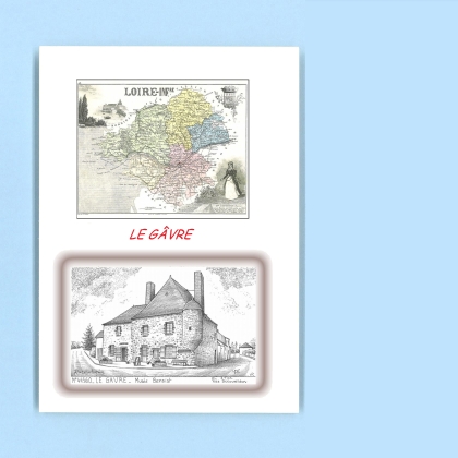 Cartes Postales impression Noir avec dpartement sur la ville de LE GAVRE Titre : musee benoist