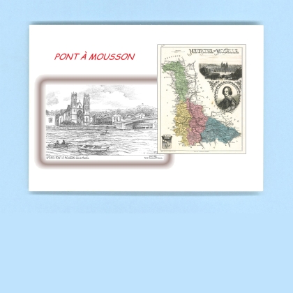 Cartes Postales impression Noir avec dpartement sur la ville de PONT A MOUSSON Titre : st martin