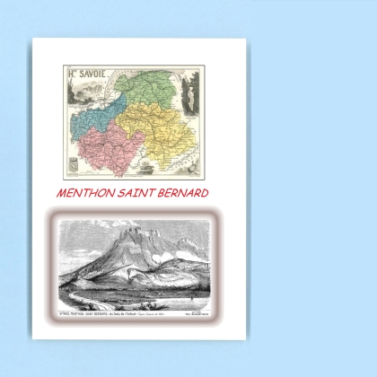 Cartes Postales impression Noir avec dpartement sur la ville de MENTHON ST BERNARD Titre : les dents de l enfant