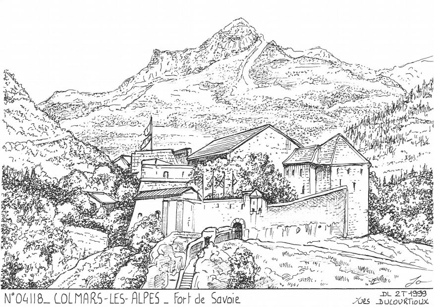 N 04118 - COLMARS LES ALPES - fort de savoie