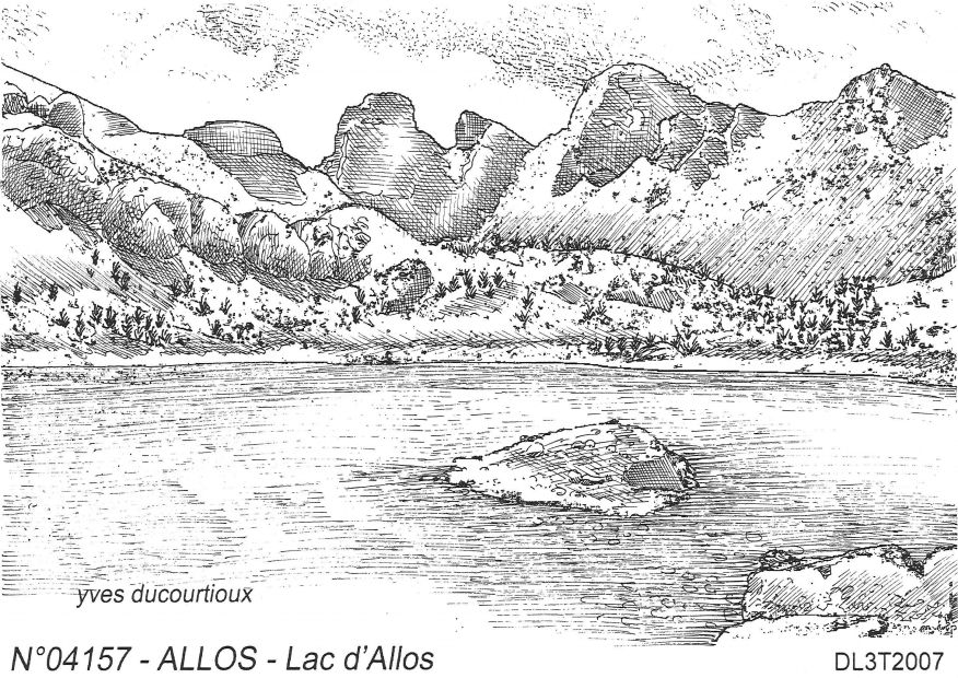 N 04157 - ALLOS - lac d allos