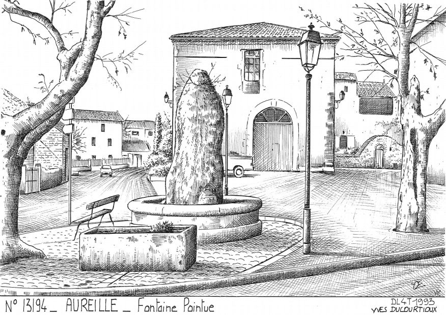 N 13194 - AUREILLE - fontaine pointue