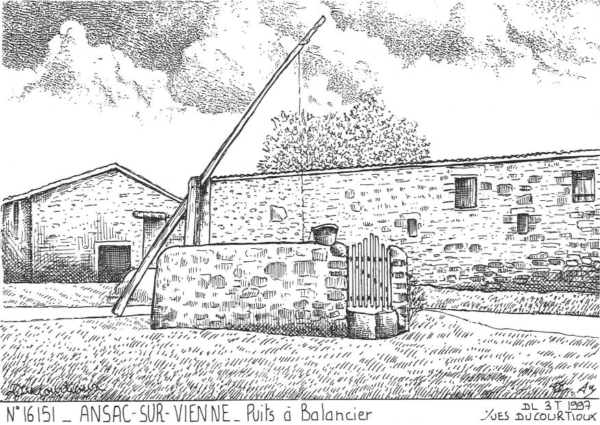 N 16151 - ANSAC SUR VIENNE - puits  balancier
