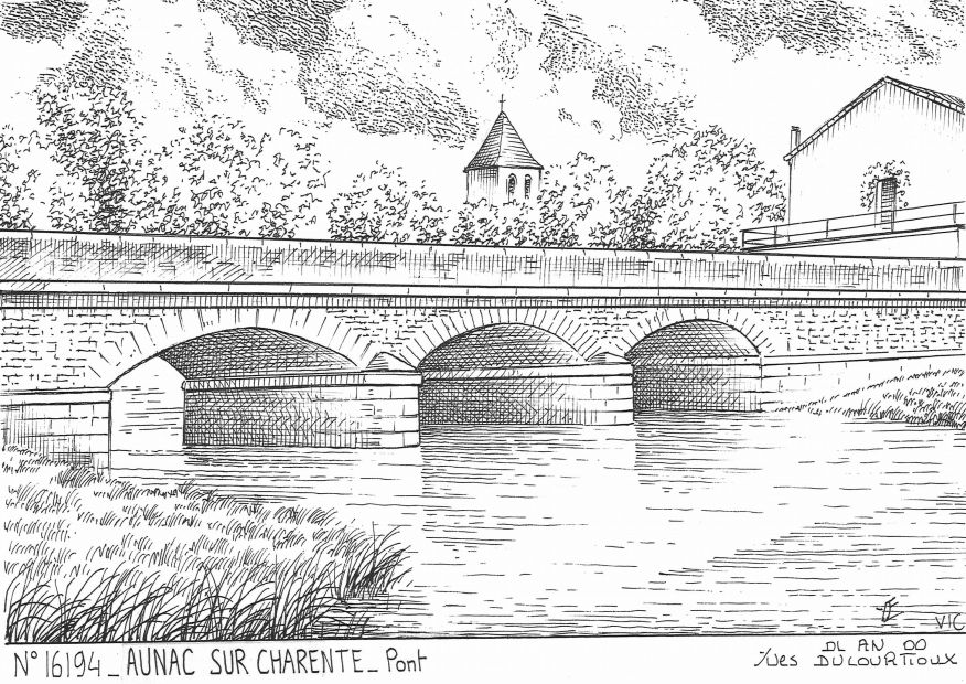 N 16194 - AUNAC SUR CHARENTE - pont