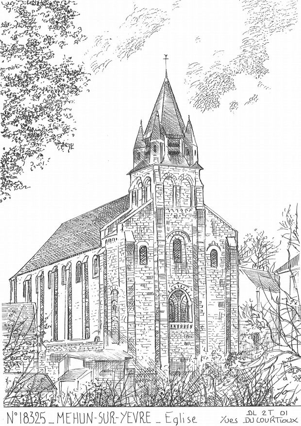 N 18325 - MEHUN SUR YEVRE - église