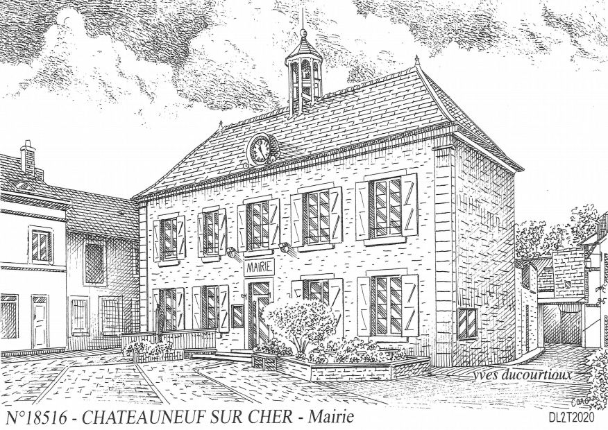 N 18516 - CHATEAUNEUF SUR CHER - mairie