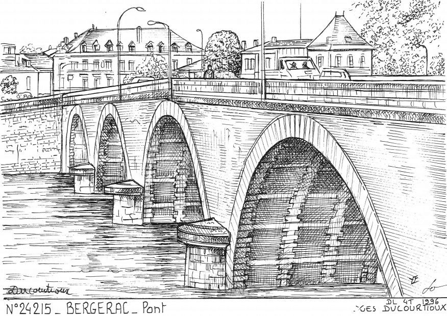 N 24215 - BERGERAC - pont