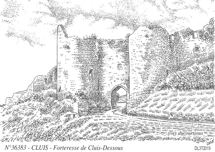 N 36383 - CLUIS - forteresse de cluis dessous