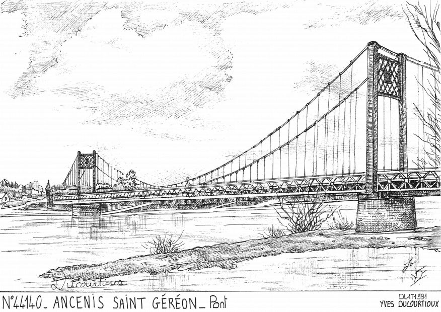 N 44140 - ANCENIS SAINT GEREON - pont