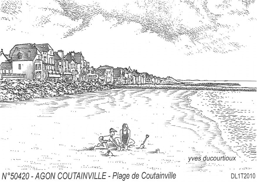 N 50420 - AGON COUTAINVILLE - plage de coutainville
