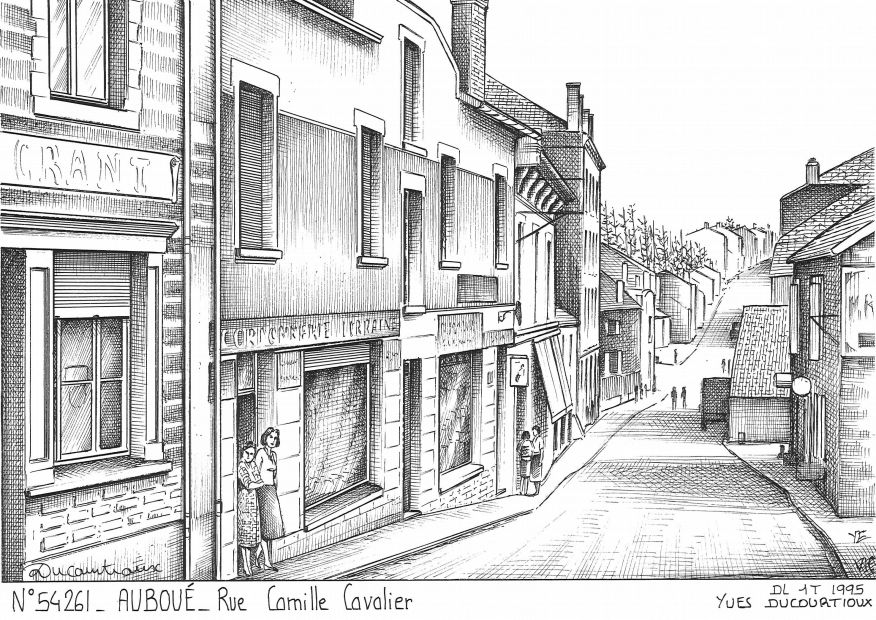 N 54261 - AUBOUE - rue camille cavalier