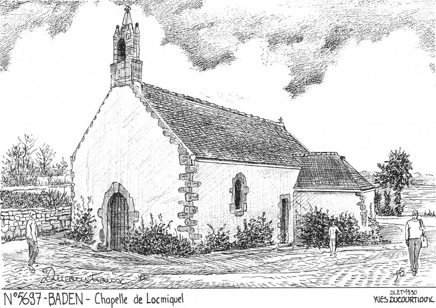 N 56097 - BADEN - chapelle de locmiquel