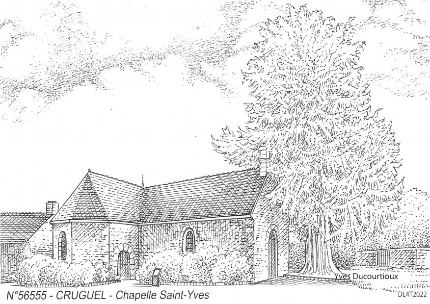 N 56555 - CRUGUEL - chapelle st yves