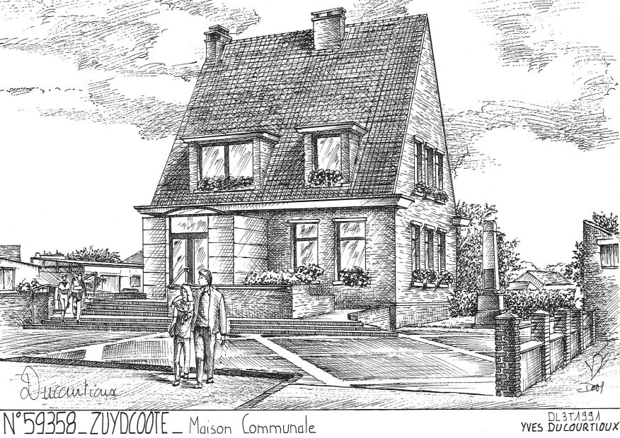 N 59358 - ZUYDCOOTE - maison communale