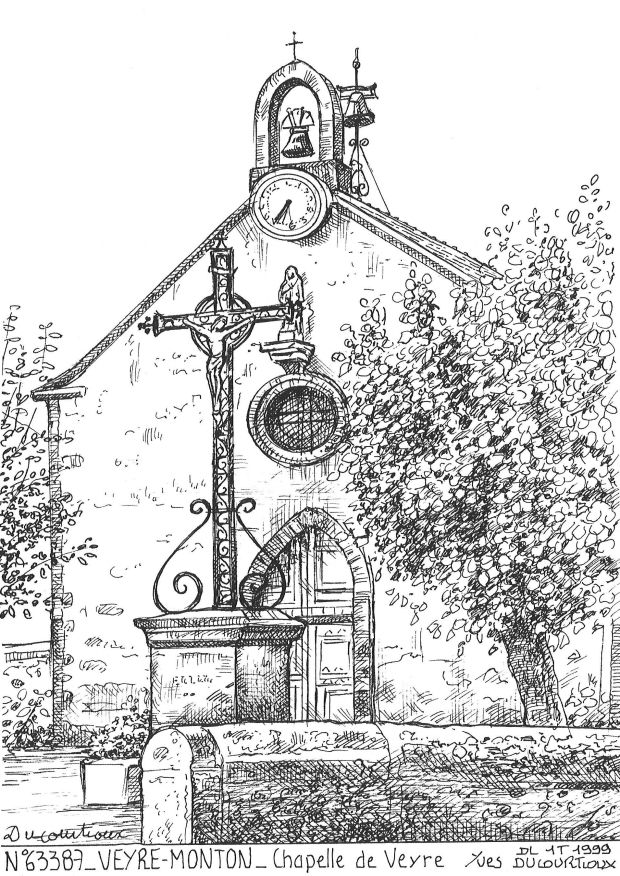 N 63387 - VEYRE MONTON - chapelle de veyre