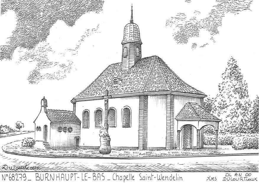 N 68279 - BURNHAUPT LE BAS - chapelle st wendelin