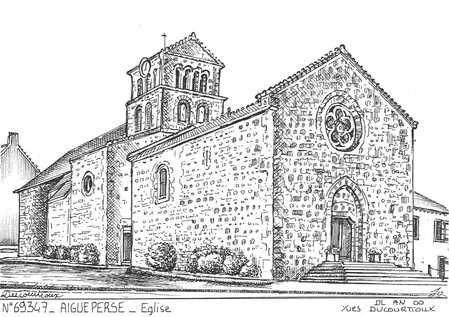 N 69347 - AIGUEPERSE - glise