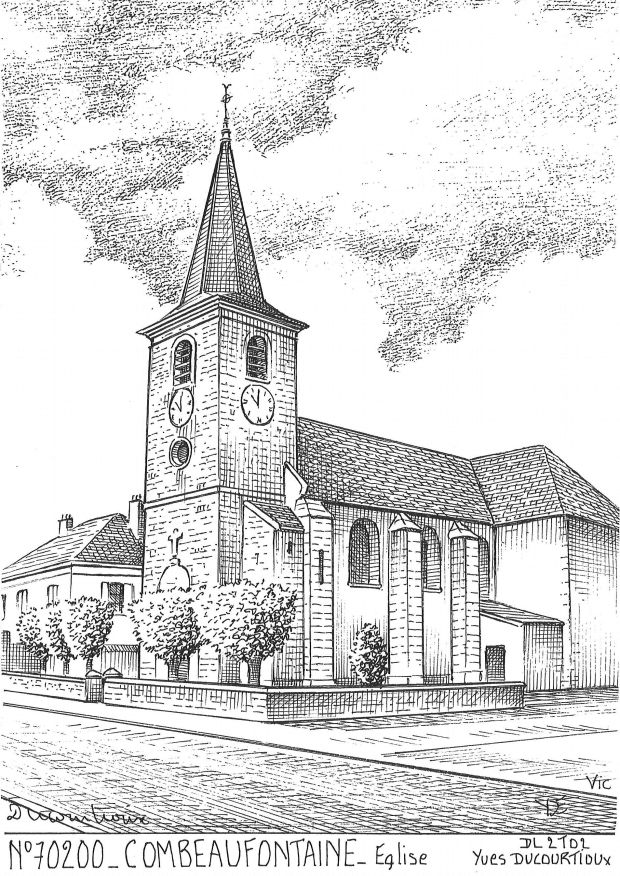 N 70200 - COMBEAUFONTAINE - glise