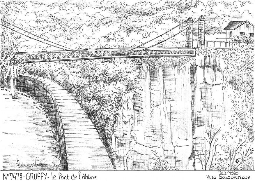 N 74078 - GRUFFY - le pont de l abme