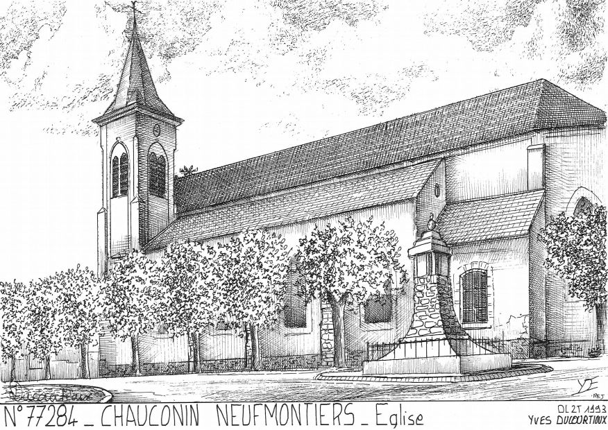 N 77284 - CHAUCONIN NEUFMONTIERS - glise