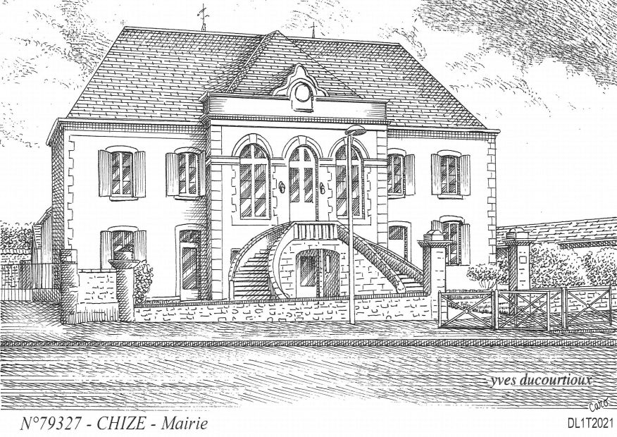 N 79327 - CHIZE - mairie