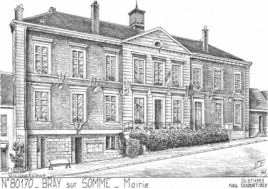 N 80170 - BRAY SUR SOMME - mairie