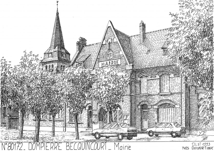 N 80172 - DOMPIERRE BECQUINCOURT - mairie