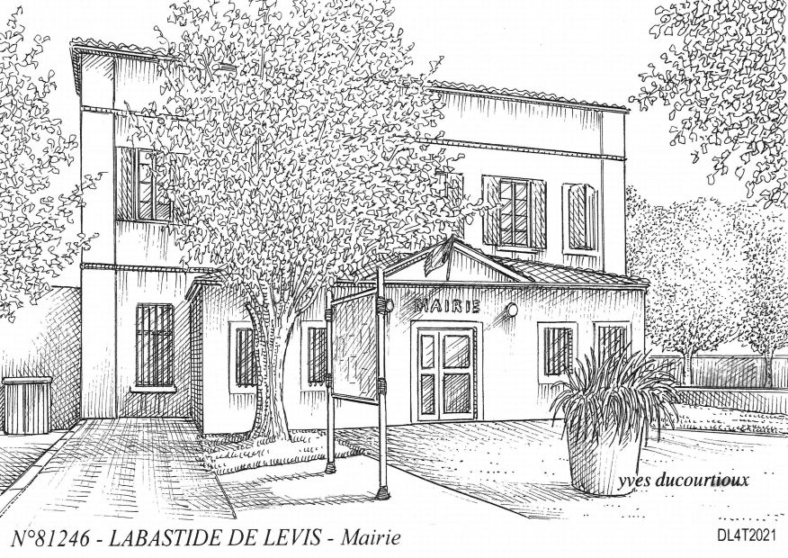 N 81246 - LABASTIDE DE LEVIS - mairie