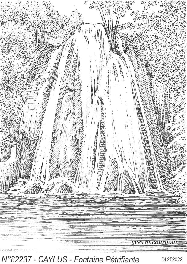 N 82237 - CAYLUS - fontaine ptrifiante