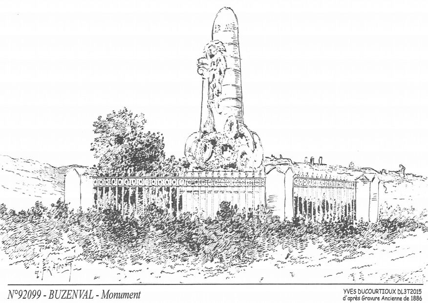 N 92099 - RUEIL MALMAISON - monument buzenval <span class=