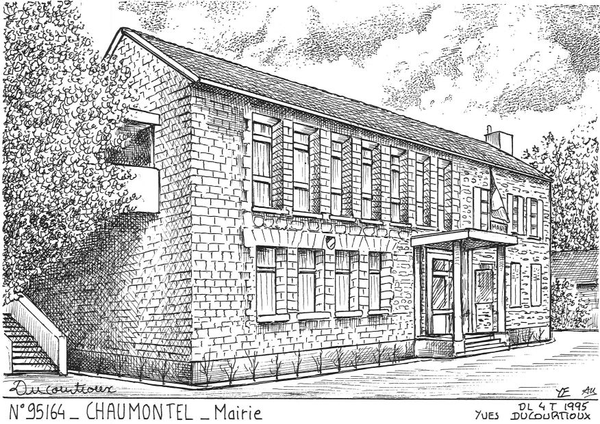 N 95164 - CHAUMONTEL - mairie