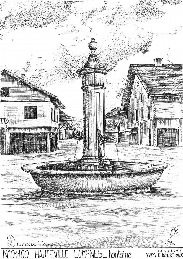 Souvenirs HAUTEVILLE LOMPNES - fontaine
