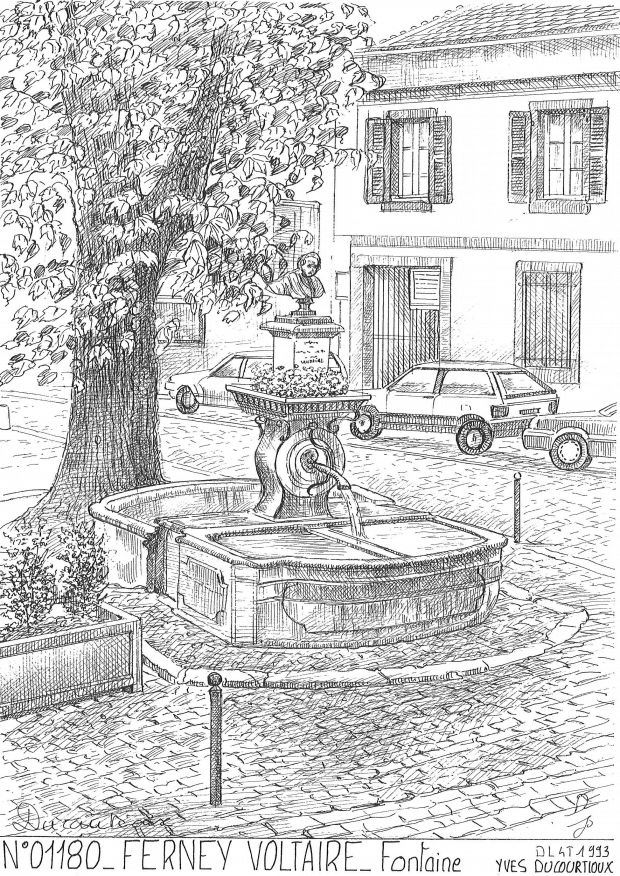 Cartes postales FERNEY VOLTAIRE - fontaine