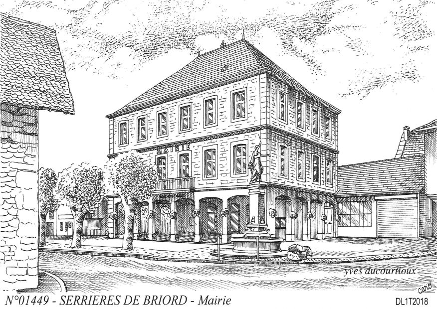 Cartes postales SERRIERES DE BRIORD - mairie
