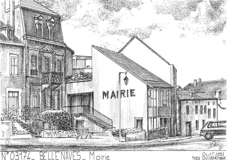 Cartes postales BELLENAVES - mairie