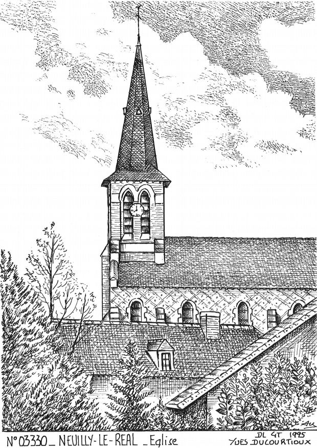 Cartes postales NEUILLY LE REAL - �glise