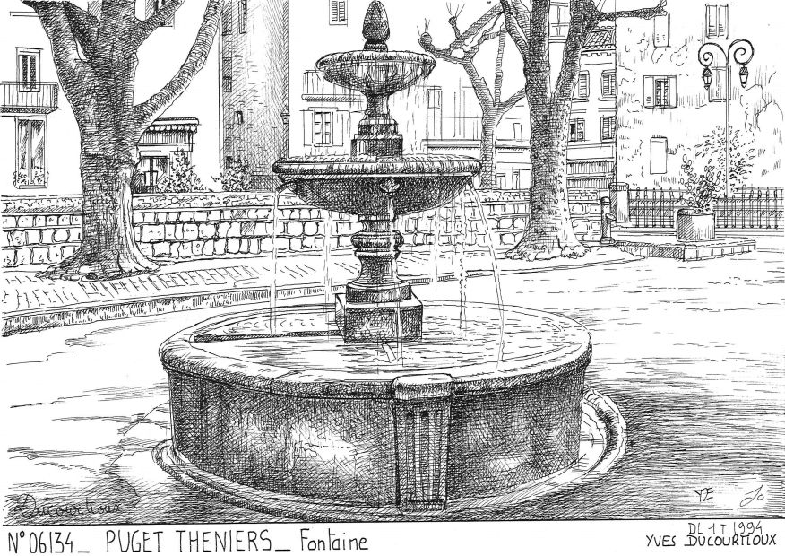 Cartes postales PUGET THENIERS - fontaine