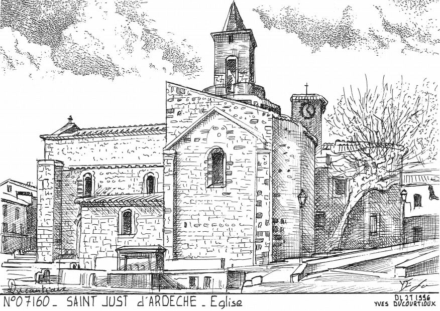 Souvenirs ST JUST D ARDECHE - �glise