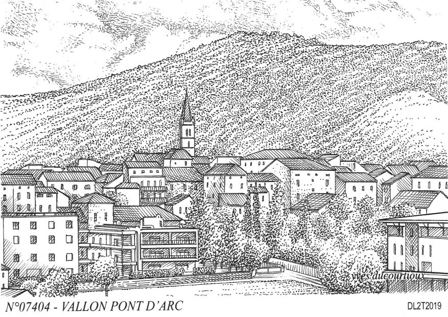 Cartes postales VALLON PONT D ARC - vue
