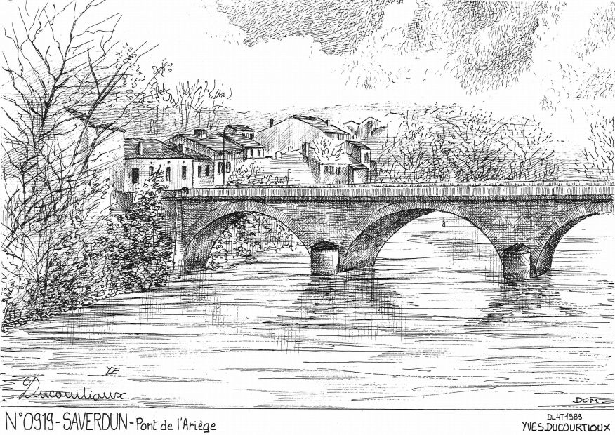 Souvenirs SAVERDUN - pont de l ari�ge