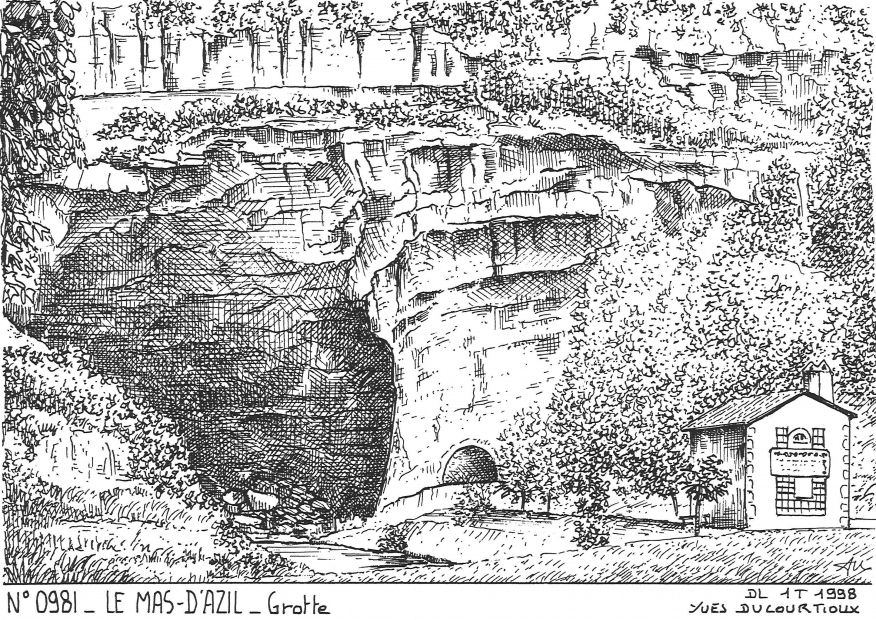Cartes postales LE MAS D AZIL - grotte