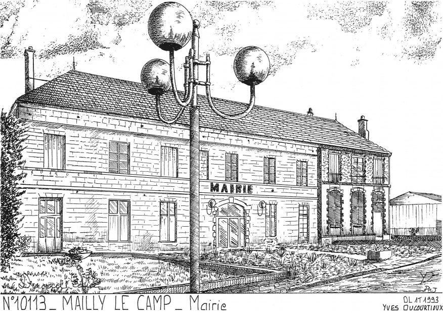Cartes postales MAILLY LE CAMP - mairie