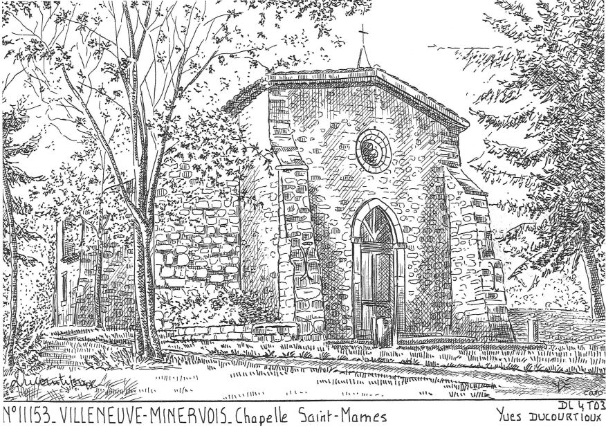 Cartes postales VILLENEUVE MINERVOIS - chapelle st mames