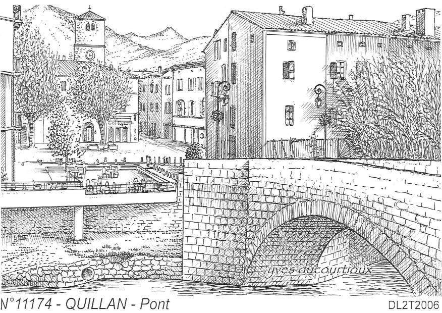 Cartes postales QUILLAN - pont