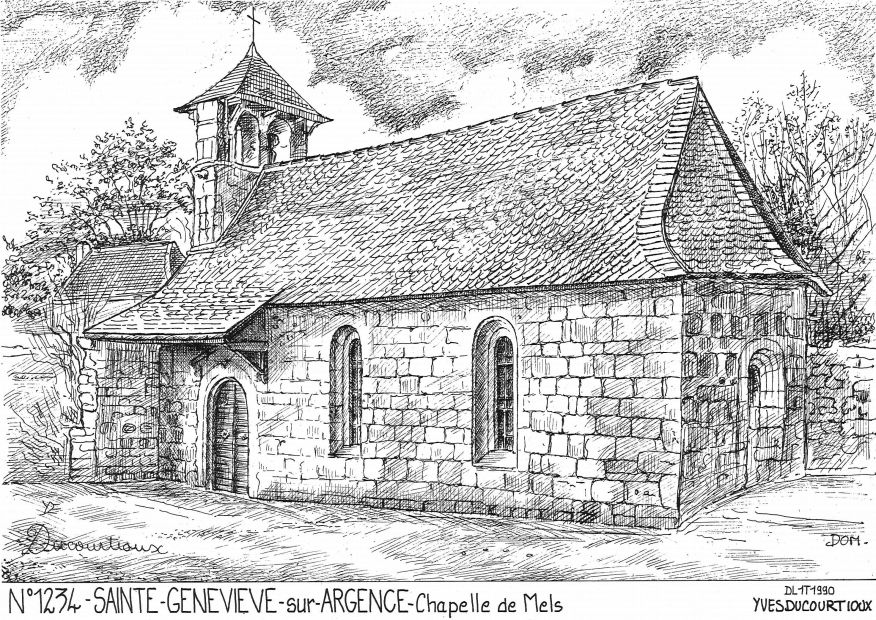 Cartes postales STE GENEVIEVE SUR ARGENCE - chapelle de mels