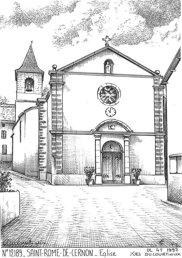 Cartes postales ST ROME DE CERNON - �glise