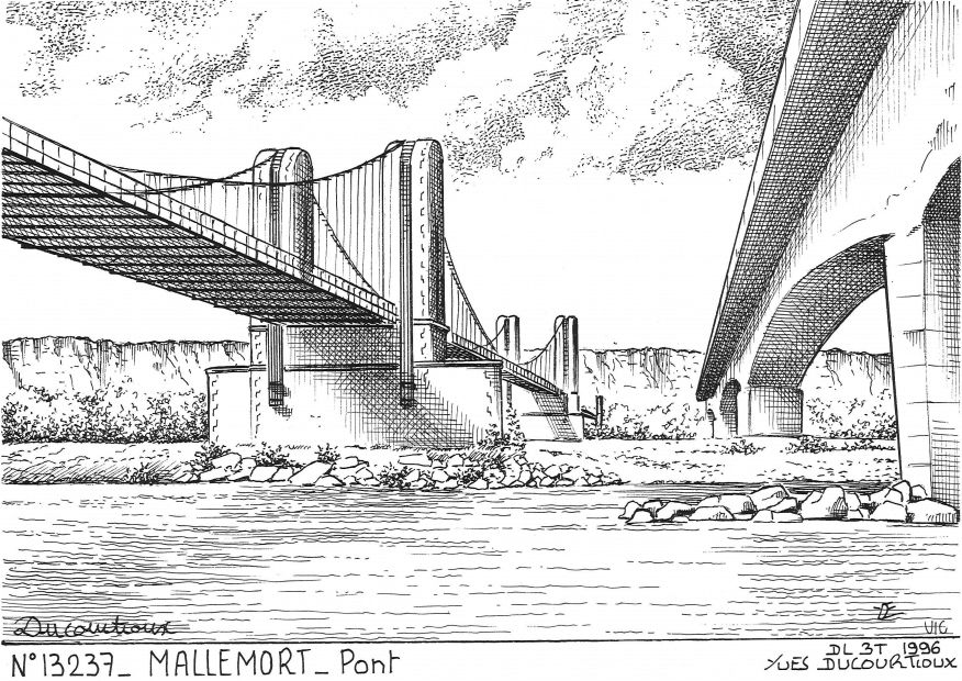 Cartes postales MALLEMORT - pont